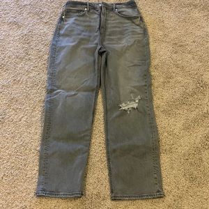 Loft Grey distressed jean